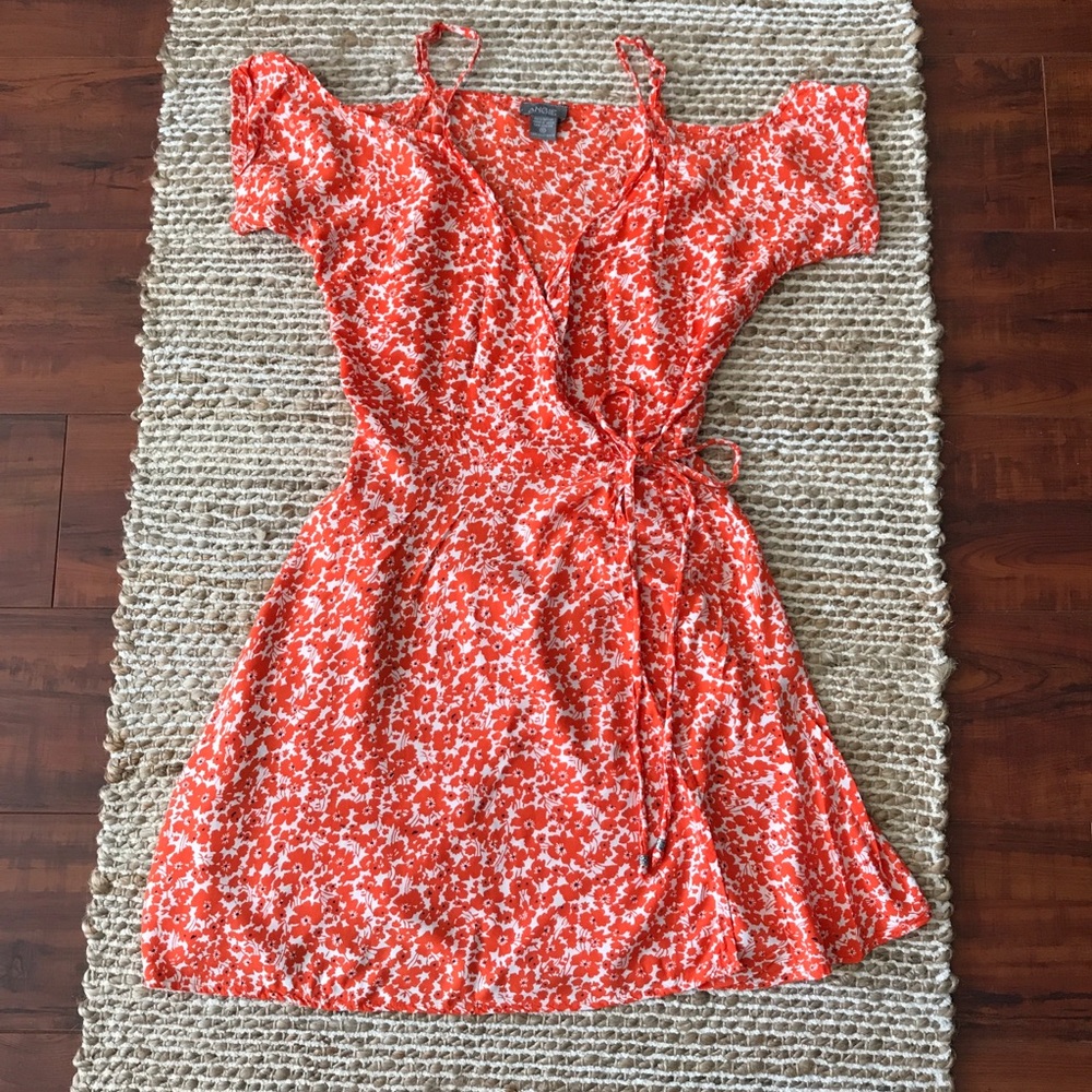 Angie Floral Print Wrap Dress